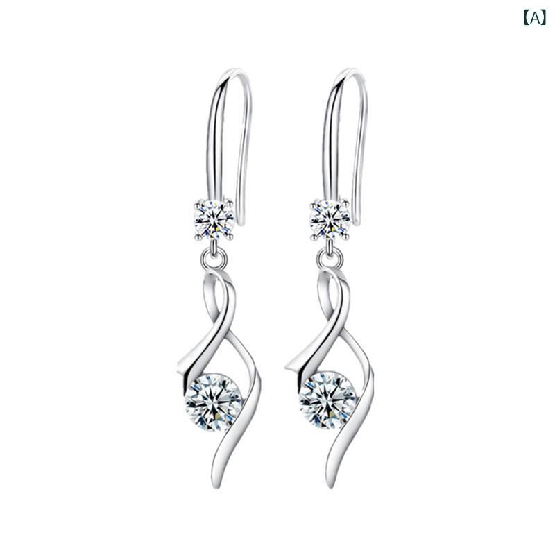 ピアス レディース アクセサリー 耳飾り フックピアス 揺れるイヤリング かわいい 韓国風 デザイン 人気 おしゃれ シンプル 小顔効果 丸顔向け 曲線美 輝き デイリー使い パーティー お呼ばれ 贈り物 プレゼント ファッション小物 高級感 上品 エレガ