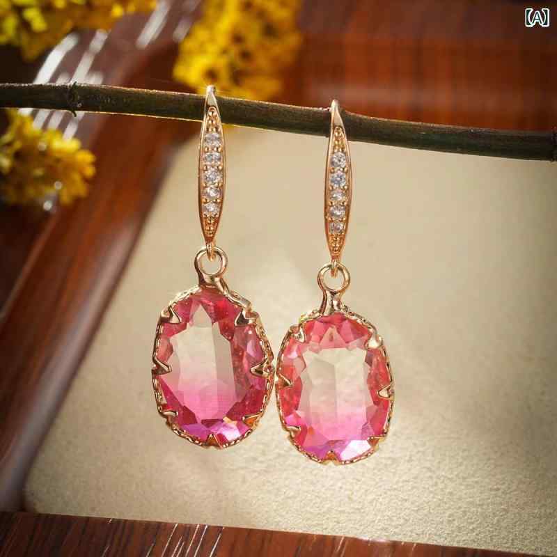 ピアス レディース 幾何学模様 楕円形 フープピアス 大ぶり 揺れる 上品 かわいい ...