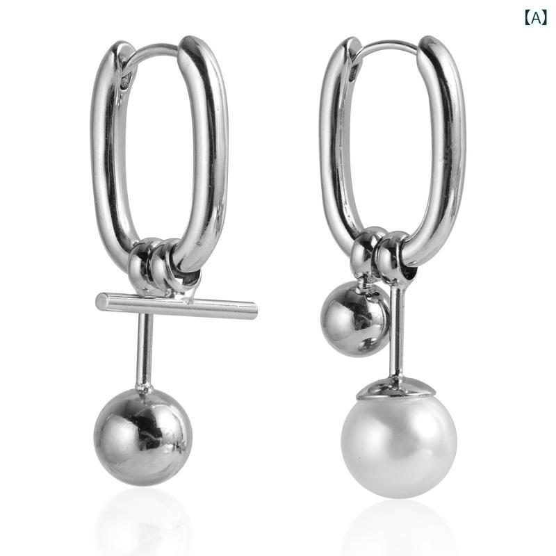 ピアス レディース アクセサリー おしゃれ 幾何学模様 U型 透かし彫り 模造真珠 パール 大人かわいい 揺れる ぶら下がり ゴールド 上品 高級感 華奢見え 小顔効果 普段使い オフィス カジュアル パーティー お呼ばれ デート プレゼント ギフト 贈