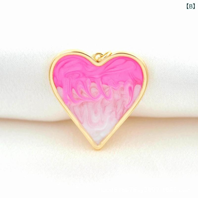 ネックレス レディース アクセサリー ペンダント ハート チャーム 銅 18金メッキ ...