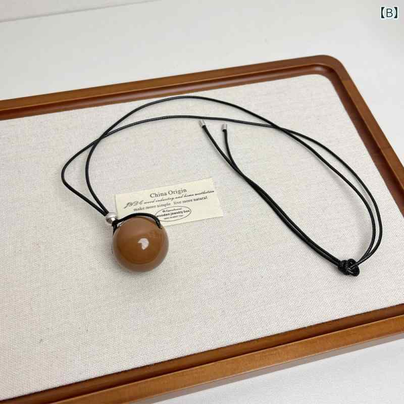 ネックレス レディース ロングネックレス ゴールド 金色 金属 幾何学模様 円形 球...