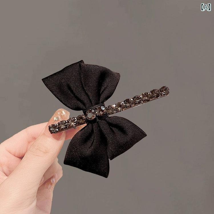ヘアアクセサリー レディース ヘアピン バレッタ クリップ 髪留め 髪飾り 水晶 高級感 キラキラ 蝶結び リボン サイドクリップ 前髪留め ヘアアレンジ 簡単 まとめ髪 上品 大人かわいい エレガント 華やか おしゃれ デイリー使い パーティー 結婚式