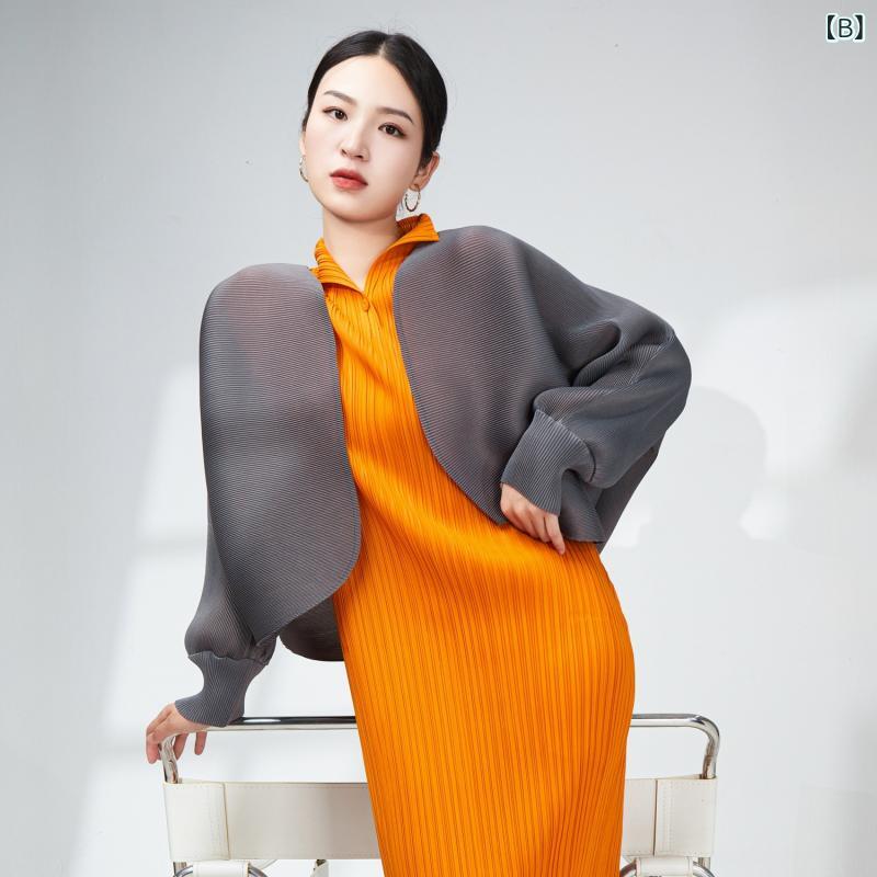 暮らしのお手伝いのカーディガン レディース トップス 羽織り 秋服 秋物 ニットカーディガン 肌触り柔らか 伸縮性 着痩せ ゆったり プラスサイズ 大きいサイズ お腹周り体型カバー 高級感 褶皺加工 肌理感 デザイン性 カジュアル 通勤用 普段使い 重ね着 長袖 大人かわ｜アングル2