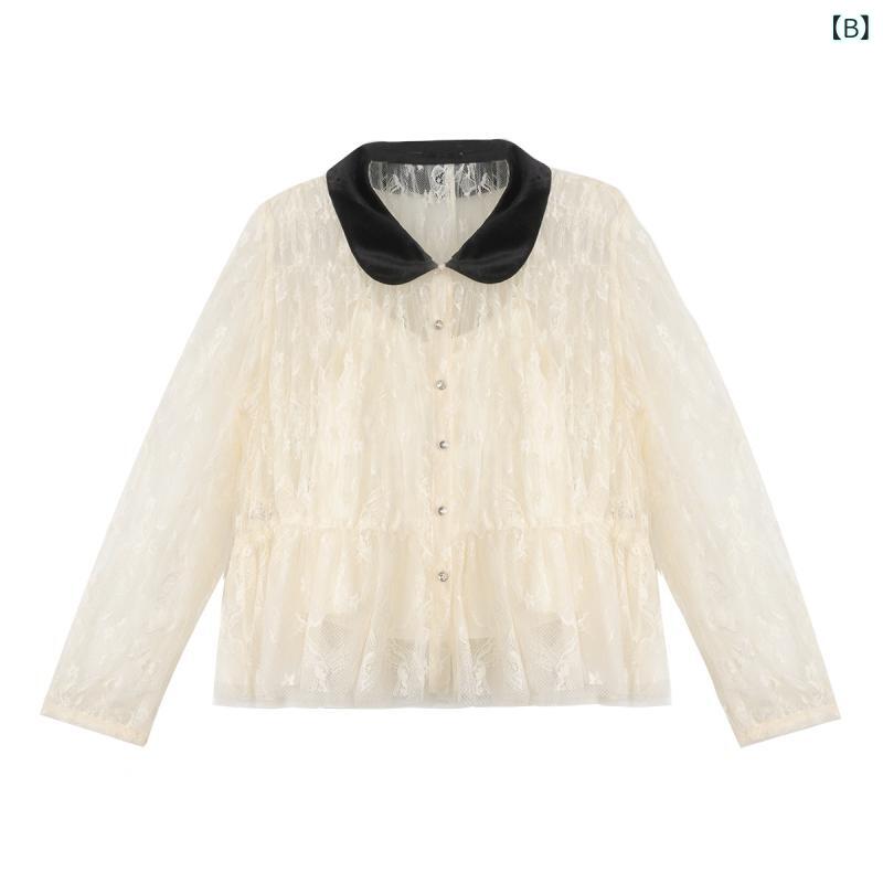 セットアップ レディース 春秋 フォーマル スーツ 礼服 ブラウス シャツ レース 宮...