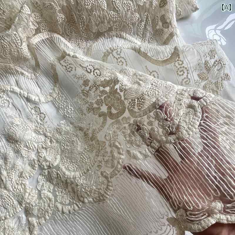 ワンピース レディース レース 刺繍 メッシュ チュール シースルー 切り替え クラ...