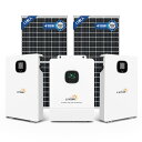 LVYUAN社製8000w ハイブリッドインバーターと5.12kWhLiFePO4 バッテリー（2台）、24枚の410wのソーラーパネルと共に利用いただくことでAC100v入力、単相三線式8000wの蓄電システムを構築できます。先進的な48Vシステムを採用しており、高い安全性、エネルギー効率、汎用性、使いやすさが期待できます。セットで購入すれば、太陽光発電システム全体の費用を抑えることがで、さらにオフグリッド生活が実現可能。 LVYUAN 単相三線式8KWハイブリッド インバーター LVYUAN 単相3線式ハイブリッドインバーター（AC出力8KW）は充電電流最大200Aソーラーチャージャーコントローラーと8000W高品質な純正弦波インバーターを組み合わせた革新的なモジュールです。従来のパワコンと違い、PVエネルギーが不十分の場合に、電力グリッドからのAC電力を使用してバッテリーストレージを充電することもできます。 デュアルPV充電 LVYUAN 8KW単相3線式オフグリッドインバーターは効率99.9%、2つの最大電力点追跡（MPPT）充電コントローラーが搭載されています。最大22Aの電流を1つの回路で持つデュアルMPPTで、ハイパワーモジュールに適切に適合させ、最大PV11000W出力で、複数の太陽光パネルからの入力を最適化し、より高い充電効率を実現することができます。 100V/200V出力 LVYUAN8KW単相3線式オフグリッドインバーターは単相/スプリットフェーズに対応し、負荷を複数のフェーズに分割して効率的な電力供給を実現します。 スプリットフェーズモード： 出力電圧範囲(L-N)：100〜120Vac、120Vac； 出力電圧範囲(L-L)：200〜240Vac、240Vac 単相モード： 出力電圧範囲(L-N)：100〜120VAC、120VAC ハイプリッドインパバーターの出力は驚くの高品質な純正弦波8000W(家庭用100Vなら80A相当)で、ほとんどの家庭で日常生活を送るだけの電気を供給することができます。 タイムスロット充放電 LVYUAN8KW単相3線式オフグリッドインバーターは時間に合わせた充電と放電機能を備えており、時間帯別充放電設定機能により、電気使用量をピーク時・オフ時にバッテリー放電とメインバイパス電源モードの時間帯を切り替えることができます。電気代安い時間を選んで充電・電気代高い時間を選んで放電。 知的なメンテナンス 専用のリチウムイオン電池BMSデュアルアクティベーションで、付属されたLiFePO4 バッテリーのの使用容量をリアルタイムで表示できます。これにより、ユーザーはバッテリーの電力状況を明確に把握し、電力の使用と充電時間をより効果的に計画で、システムの長期的な安定性を確保します。 安全保護/安心保証 ハイブリッド インバーターはオールランド360°全方位保護をはじめ、短絡保護、過電圧および低電圧保護、過負荷保護、逆保護などを含む完全な保護機能を搭載されています。内部には効率的に熱を可変速ファンで放出し、システムの寿命を延長する可変速ファン搭載です。 IEC、UL、EN、FCC、RoHSなど国際安全認証獲得し、LVYUANは2年保証提供を提供しております。 日本語取扱説明書付き。 5.12kWhリン酸鉄リチウムイオンバッテリー 高性能、長寿命のリン酸鉄リチウム電池ストレージモジュールです。モジュール構造を採用して、それぞれの間に内部でスマートBMSシステムと統合され、簡単に拡張でき、45Kwhバッテリーパックに組み合わせることができます。 【自動バランス機能】 自動バランス機能により、セル間の電圧を均等に保ち、各セルが過充電または過放電されないように調整で、バッテリー全体の寿命が向上します。 【優れたライフサイクル】 LVYUAN LiFePO4バッテリーは、6000サイクル（80% DOD）以上の優れた寿命、100Aの最大放電電流、幅広い動作温度を特徴としています。 【スマート管理】 LVYUAN LiFePO4バッテリーはWiFiおよびBluetooth通信、USBインターフェースをサポートしています、電池情報を簡単に確認できます。 【安全認証・安心保証】 LVYUAN LiFePO4バッテリーはIEC、UL、MSDS、UN、ENなど国際認証を取得し、さらにLVYUAN社は5年保証を提供いたします。日本語取扱説明書付き。 ＊注意：LVYUAN 8KW単相三線式ハイブリッド インバーター、10KW単相三線式ハイブリッド インバーターと単個5.12kWhLiFePO4バッテリーを接続している場合、最大5000W発揮可能です。単相三線式ハイブリッド インバーターの最大出力を引き出すために、2台以上のLiFePO4バッテリーが必要です。 410wソーラパネル 410Wの単結晶ソーラーパネルは国際基準であるIEC基準、及びドイツの技術検査協会である「TUV規格」を正式に認証を受け、厳格な基準に準拠して製造されています。家庭用や商業用の太陽光発電システムに適しており、オフグリッドとオングリッドのソリューション高ワット数のパネルなのでオフグリッドとオングリッド両方で活躍しています。 1、高い転換効率（21%）：高効率の単結晶シリコンセルを使用しており、TUV規格品で認証された変換効率を実現しています。 2、耐食アルミニウムフレーム：堅牢なアルミニウムフレームを採用し、パネルを傷や汚れ、紫外線から保護します。長寿命で高温にも耐え、安全性に配慮されています。 3、TUV認証：IEC基準とTUV規格に準拠し、品質の高い製品であることを認証。10年間の製品保証と25年間で83%以上のリニア出力を提供します。 4、防水防塵仕様：IP68防水仕様で水や湿気から保護し、積雪荷重3600Pa、強風2400Paに対応しており、厳しい気象条件に耐えられます。 5、オフグリッドとオングリッド対応：高出力のため、オフグリッドとオングリッドの両方で使用可能。停電時の蓄電や電気料金の削減、オフグリッド住宅への電力供給に適しています。 弊社の製品に関するご質問等がございましたら、お気軽にお問い合わせください。 ※土・日曜日及び祝日の場合は、返事が遅くなる場合がありますので、是非ご了承くださいませ