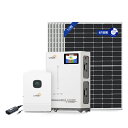 【スーパーSALE限定21%OFF】LVYUAN 10000W単相3線式ハイブリッド発電・蓄電システム 15.36KWH蓄電量-4.92KW発電量