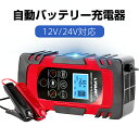 自動バッテリー充電器 定格8A 緊急時 全自動 スマートチャージャー 12V/24V対応 バッテリー診断機能付 AGM/GEL車充電可能 自動車 農機 建設機械 小型船舶など 日本語説明書 1年間保証 LVYUAN（リョクエン）