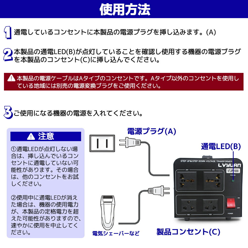 アップトランスダウントランス1000W海外国内両用型変圧器全世界対応降圧・昇圧VTJP-1000VALVYUAN