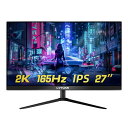 27インチ 2K 165hz IPS ディスプレイ ゲーミングモニター HDMI DP USB WQHD 1440p VGA/SVGA/XGA/SXGA/WSXGA+/FHD/QHD対応 5MS HDR対応 ベゼルレス 可視角度176°/170° FPS向き display monitor 90%色域 LVYUAN