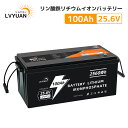 LVYUAN(リョクエン) 25.6V/100Ah 2.56kWh リン酸鉄リチウムイオンバッテリー LiFePO4 4000回サイクル以上可能 10年寿命 B...