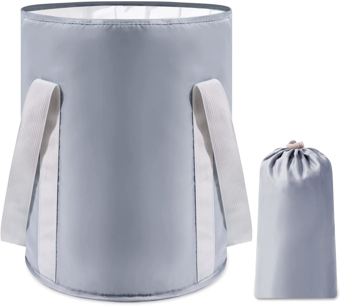 【2点購入で10%割引】足湯 バケツ 折りたたみ 蓋つき フットバス 保温 ふくらはぎ 折り畳み 足湯バッグ コンパクト ディープバケット 簡易バケツ 大容量 ...