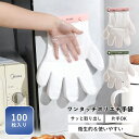 【P10倍衝撃SALE★】 使い捨て手袋 ホルダー ワンタッチ クリップ 100枚 ホルダー付き 調理用 片手 ストッカー 付け替え簡単 ポリエチ手袋 使い捨て...
