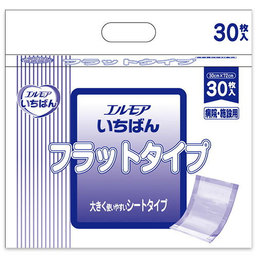 【在庫限り、特売品】カミ商事 業務用 エルモア いちばん フラットタイプ 30枚 × 6袋 ケース販売