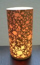 手作り丸行灯 GF花模様 (バーズアイメープル) サイズ1