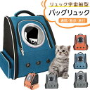 猫 キャリー ペットキャリー バッグ リュック 小型犬 きゃりーバッグ リュック宇宙船型 通気性抜群 大容量 折りたたみ 通院 散歩 旅行 災害避難用 ブルー グレー おしゃれ 送料無料