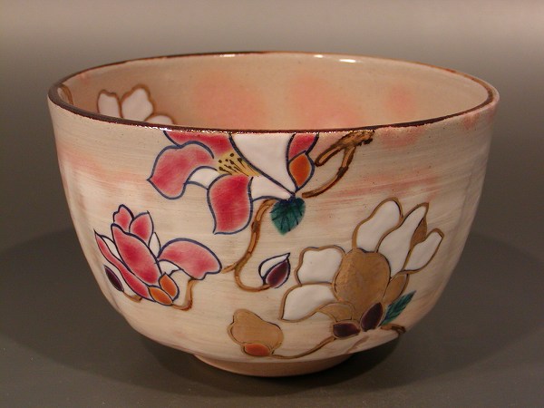 樂天商城 - 茶道具　抹茶茶碗乾山写　木蓮（もくれん）京都　鈴木一点作