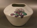 【美の器】花生 京焼 豆彩 三方魚文 みのかさご絵手塚 央作