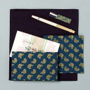 茶道具茶道 お稽古(けいこ)入門 6点セット【 帛紗(ふくさ),懐紙(かいし)入,古帛紗, 楊枝(ようじ)差,扇子,懐紙, 】(男子用)、化粧箱入 新品。