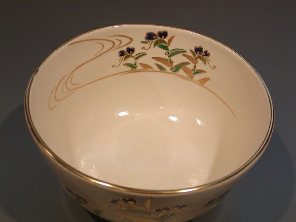 佐藤大観堂の茶道具　抹茶茶碗色絵　露草（つゆくさ）画京都　相模竜泉作、桐共箱　新品。｜アングル3