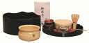茶器・茶道具セット お盆点前・お点前(おてまえ)セット 千歳盆セット 8点(千歳盆-真塗 本漆 木製)抹茶の和風喫茶セットとして収納可能【セット内容】紙箱入 新...