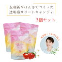 【3個セット】 友利新 がほんきでつくった透明感サポート キャンディ 飴 あめ ビデンスピローサ