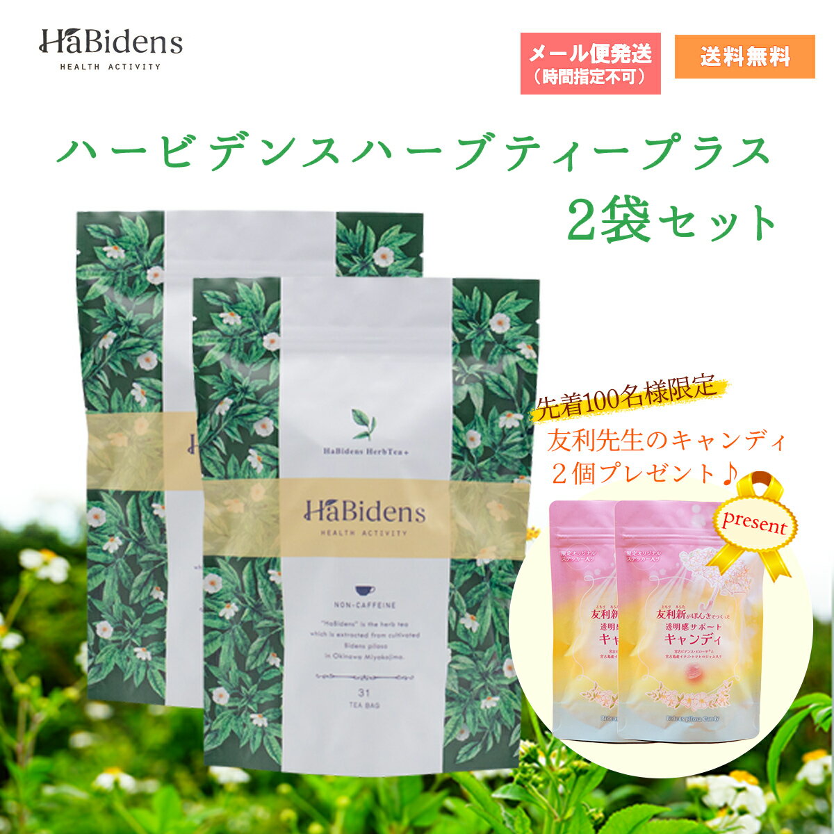 樂天商城 - ★★エントリーで最大100％ポイントバック！4/30まで★★ ハービデンス ハーブティー プラス 【 宮古ビデンスピローサ茶 】 31包入り 2袋セット