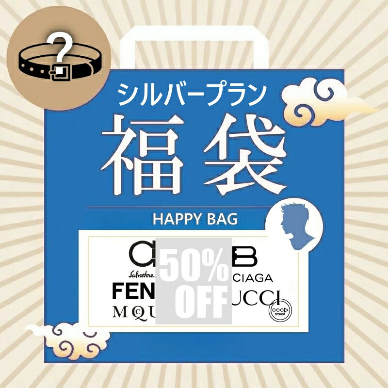 【スーパーセール限定】ファクトリーアウトレット 高級ブランド メンズスタイリッシュアクセサリー セレクション福袋【シルバープラン】