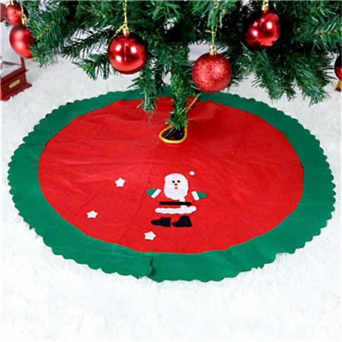 商品情報 クリスマス 飾り付け ツリースカート クリスマス用品 クリスマスツリー 足元 スカート 90cm レッド フリル ツリースカート 足元カバー サンタ インテリア カーペット 足元 クリスマス飾り クリスマス用品 商品詳細 ■カラー：グリーン ゴールド ■直径(cm)：グリーン:90 ゴールド:80 ※記載のないアクセサリー、小物等は付属しません。 ●こちらの商品は平置きで測ります、若干の誤差が生じる場合があります。 ●色合いはモニター環境により若干の誤差が生じる場合もあります。 ●輸送上の都合で多少の汚れや傷などが付いている場合がありますので、ご理解をお願い致します。 ●写真はサンプルで、画面上と実物では多少色具合が異なって見える場合もございますので、ご了承ください。 ●何か質問がございましたら、お気軽にメールにてご連絡ください。