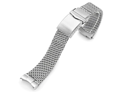 22mm MiLTAT Massy メッシュバンド ステンレススチール テーパード ブレスレット ブラッシュドシルバー Vクラスプ for TUDOR チューダー ヘリテージ ブラックベイ 79220, 79230 22mm MiLTAT Massy メッシュバンド ステンレススチール テーパード ブレスレット ブラッシュドシルバー Vクラスプ for TUDOR チューダー ヘリテージ ブラックベイ 79220, 79230