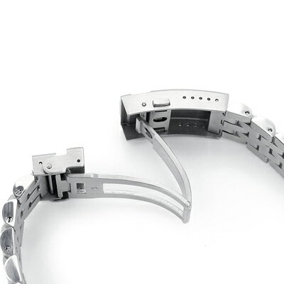 20mm メタル時計バンド ステンレススチール Angus ブラッシュド ブレスレット ターニングクラスプ for TUDOR チュードル クロノタイム タイガー 79280, 79270, 79260 3