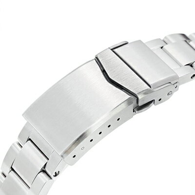 20mm メタル時計バンド ステンレススチール スーパーオイスター ブラッシュド ブレスレット Vクラスプ for RX SUB 1680