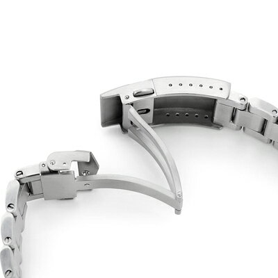 20mm メタル時計バンド ステンレススチール スーパーオイスター ブラッシュド ブレスレット Vクラスプ for RX SUB 1680