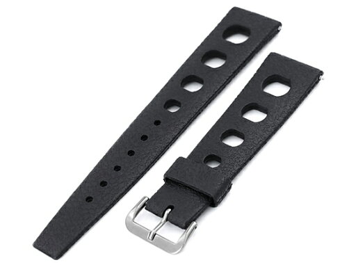 20mm MiLTAT 時計ベルト ラバー ブラック ラリー ブラッシュドバックル ストレートエンド 20mm MiLTAT 時計ベルト ラバー ブラック ラリー ブラッシュドバックル ストレートエンド
