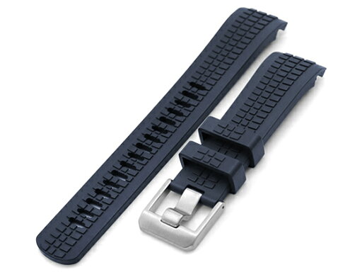 22mm Crafter Blue CB11 時計ベルト NBRラバー ネイビーブルー カーブドエンド for セイコー ダイバー SKX007, SKX009, SKX011他 22mm Crafter Blue CB11 時計ベルト NBRラバー ネイビーブルー カーブドエンド for セイコー ダイバー SKX007, SKX009, SKX011他
