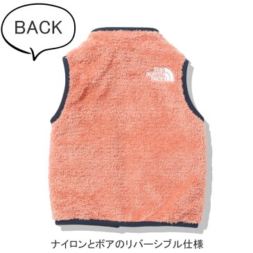 リバーシブル ノースフェイス キッズウェア コージーベスト NYB82034 【80.90cm】
