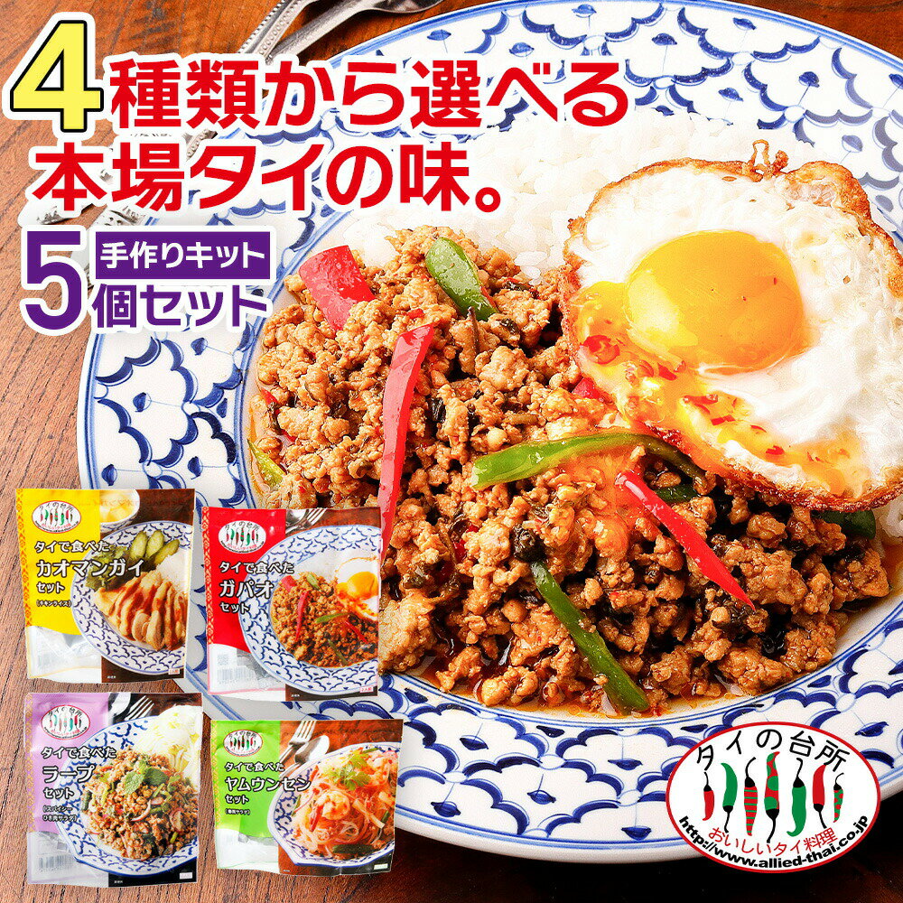 タイの台所 タイで食べた ガパオセット 90g x6 6個セット(代引不可)【送料無料】