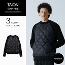 TAION (タイオン) ダウン+ニット+スウェット クルーネック プルオーバー ユニセックス(TAION-100SNSWCI)