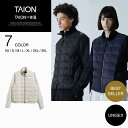 楽天TAION インナーダウン 楽天市場店【公式】TAION（タイオン） ハイネックWジップ ニットスリーブダウンジャケット ユニセックス （TAION-102WZSN）