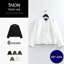 【公式】TAION (タイオン) ノンダウン ベーシック クルーネック ジャージー カーディガン メンズ レディース (TAION-CS104NDBS)