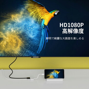 Lightning Digital AVアダプタ iPhone HDMI 変換アダプタ HDMI変換ケーブル ハブ ライトニングケーブル 変換アダプタ HDMI出力 音声同期出力 高解像度 IOS14対応