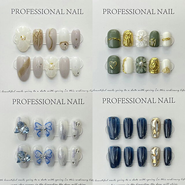 ネイルチップ 大人気【オーダーメイド手作り】ジェルネイル ネイルシール ネイルチップ シヨート ネイルチップ ロング100種類 3D立体 マグネットネイル ギャラクシーシリーズ キャッツアイ グラデーション フレンチネイル 10爪付け