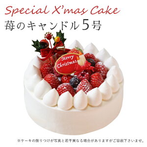 【特製 クリスマスケーキ 予約 2021】苺のキャンドル 5号 直径15cmご予約受付中!クリスマス向け特製ケーキ★家族で、友達と、皆で♪