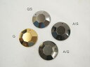 【丸型】25mm×10個セット【F】スタッズ風 縫いつけ メタル調 メッキ パーツ