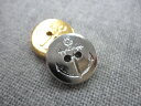 メタリック シンプル イカリ マリン ボタン (2色展開) 13mm×6個セット