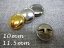 薄型タイプ メタル調 トンネル足(マーブル足)ボタン (単品販売)10mm or 11.5mm×1個金属調・裏足・..
