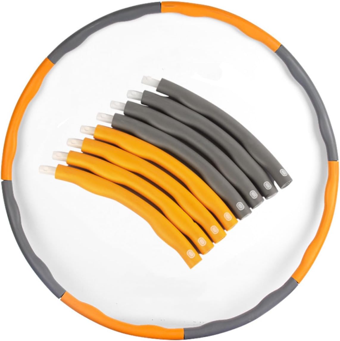 組み立て式フラフープ 組み立て式ダイエット用フラフープ 運動器具 室内運動 屋外運動 エクササイズ用品 贈り物 スポーツ用品 大人から子供まで全家族で使える、超...