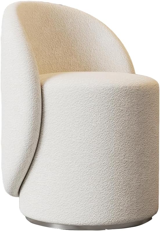 化粧台 椅子付き 北欧風 レザー製 可愛いキャスター付き椅子 36センチ 幅広座面 猫爪革 背もたれ付きドレッサーチェア