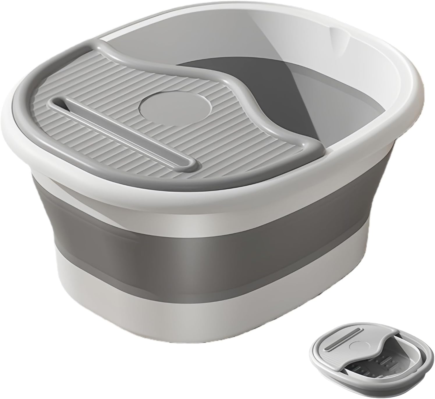 Rakuten - 折りたたみフットバス,軽量TPE+PP,コンパクト収納,マッサージポイント,携帯ホルダー,大容量,快適温浴,耐熱100℃,鮮やかカラー