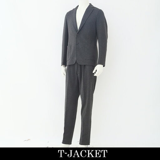 T-JACKET(ティージャケット) メンズスーツ(2つボタン)チャコールグレー51BA419J 70329001 T-JACKET(ティージャケット) メンズスーツ(2つボタン)チャコールグレー51BA419J 70329001